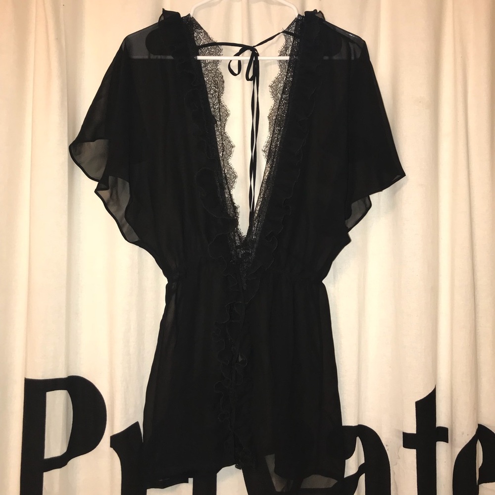 Black Kimono style robe
